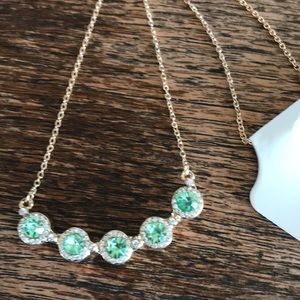 Peridot colored necklace